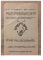 Llegó la hora de la limpieza social